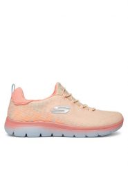 Skechers Sneakersy Summits-Morning Glow 150269/NCMT Koralowy. Pomarańczowe obuwie sportowe damskie Skechers, z materiału, bez zapięcia. Za 189.99 zł.