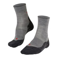 Skarpetki damskie Falke RU4 Wool. Szare skarpetki damskie Falke, bez wzorów, z materiału. Za 147.50 zł.