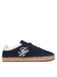 Tommy Hilfiger Espadryle Th Heritage Rope Sneaker FW0FW09406 Granatowy. Niebieskie espadryle damskie Tommy Hilfiger, bez wzorów, z materiału, bez obcasa. Za 449.99 zł.