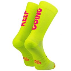 Skarpetki Sporcks Keep Going. Żółte skarpetki damskie SPORCKS, bez wzorów, z nylonu. Za 155.00 zł.