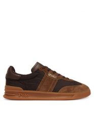 Polo Ralph Lauren Sneakersy 804P04919001 Brązowy. Brązowe obuwie sportowe damskie Polo Ralph Lauren, ze skóry, bez zapięcia. Za 639.99 zł.