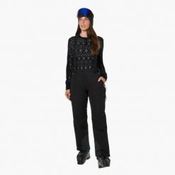 Spodnie narciarskie Kobieta Swedemount Cervinia Ski Pants II wodoodporne. Czarne spodnie sportowe damskie SWEDEMOUNT, s, bez wzorów, z materiału, narciarskie. Za 419.99 zł.