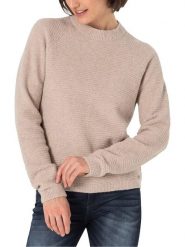 Timezone Sweter w kolorze beżowym rozmiar: M. Brązowe swetry klasyczne damskie Timezone, m, bez kołnierzyka. Za 135.49 zł.