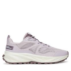 Trekkingi Jack Wolfskin. Fioletowe obuwie trekkingowe damskie Jack Wolfskin, bez zapięcia. Za 429.99 zł.