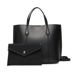 Torebka Tory Burch. Czarne torebki klasyczne damskie Tory Burch, bez dodatków. Za 1,829.00 zł.