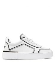DKNY Sneakersy K3491306 Biały. Białe obuwie sportowe damskie DKNY, ze skóry, bez zapięcia. Za 489.99 zł.