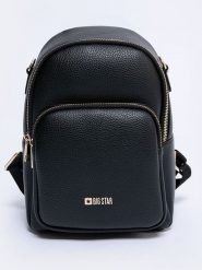 BIG STAR Plecak w kolorze czarnym - 20 x 28 cm rozmiar: onesize. Czarne plecaki Big Star, bez wzorów, z materiału. Za 124.99 zł.