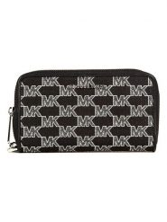 Michael Kors Portfel w kolorze szaro-czarnym - 18 x 10 x 1 cm rozmiar: onesize. Czarne portfele damskie Michael Kors, bez wzorów, z materiału. Za 483.17 zł.