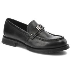Czarne Półbuty Nessi Stylowe Obuwie Damskie. Czarne półbuty damskie Nessi, na wiosnę, bez wzorów, ze skóry, bez obcasa, bez zapięcia. Za 459.00 zł.
