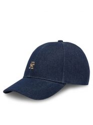 Tommy Hilfiger Czapka z daszkiem Elevated Chic Denim AW0AW17137 Granatowy. Niebieskie czapki z daszkiem damskie Tommy Hilfiger, bez wzorów, z bawełny. Za 149.99 zł.
