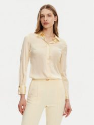 Elisabetta Franchi Koszula CA-101-51E2-V420 Żółty Regular Fit. Żółte koszule damskie Elisabetta Franchi, bez wzorów, z jedwabiu, bez kołnierzyka, bez ramiączek. Za 999.99 zł.