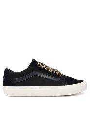 Vans Tenisówki Old Skool VN000DB3EZJ1 Czarny. Czarne trampki damskie Vans, bez wzorów, ze skóry, bez zapięcia. Za 399.99 zł.