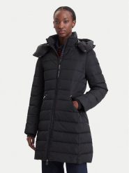 Tommy Hilfiger Kurtka puchowa WW0WW51111 Czarny Regular Fit. Czarne kurtki damskie Tommy Hilfiger, xxs, bez wzorów, z puchu, bez kaptura. Za 1,499.00 zł.
