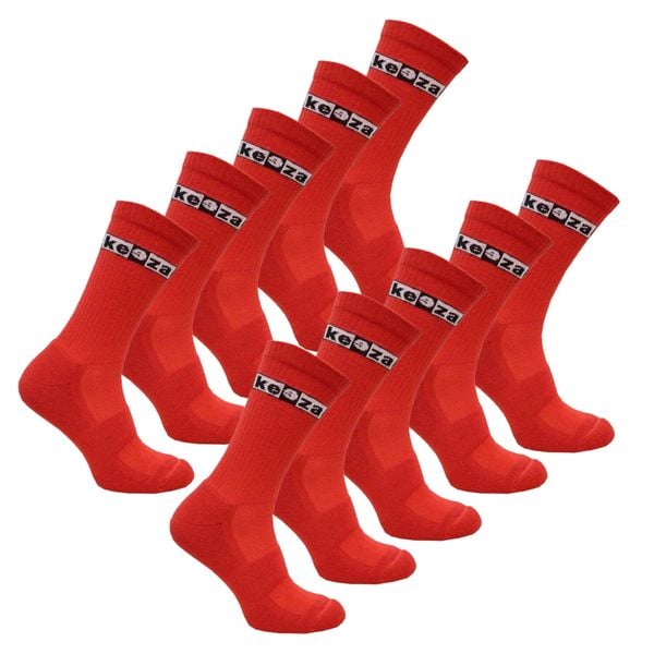 Skarpety sportowe Keeza 10 par. Czerwone skarpetki damskie KEEZA, bez wzorów. Za 138.00 zł.