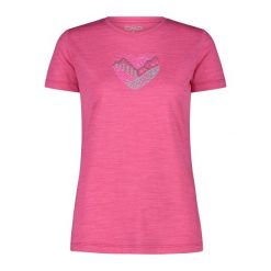 Koszulka damska turystyczna CMP 32T7166. Czerwone koszulki damskie CMP, l, bez wzorów, bez kołnierzyka, bez ramiączek. Za 241.50 zł.