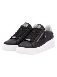 Rieker Skórzane sneakersy w kolorze czarnym rozmiar: 38. Czarne obuwie sportowe damskie Rieker, ze skóry, bez zapięcia. Za 170.87 zł.