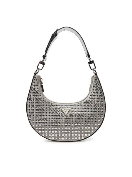 Guess Torebka HWIY92 05010 Srebrny. Szare torebki klasyczne damskie Guess, z materiału, bez dodatków. Za 339.99 zł.