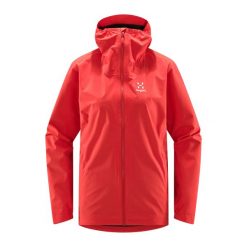 Kurtka przeciwdeszczowa damska Haglöfs Korp Proof. Czarne kurtki damskie Haglöfs, m, bez wzorów, bez kaptura. Za 399.99 zł.