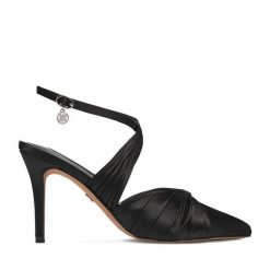 Szpilki Nine West. Czarne szpilki damskie Nine West, bez wzorów, bez obcasa, na szpilce, bez zapięcia. Za 249.99 zł.