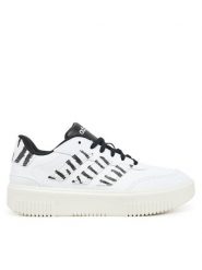 Adidas Sneakersy Courtblock JI2210 Biały. Białe obuwie sportowe damskie Adidas, ze skóry, bez zapięcia. Za 199.99 zł.