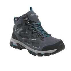 Buty trekkingowe damskie Regatta Tebay. Szare obuwie trekkingowe damskie Regatta, z materiału, bez zapięcia. Za 369.49 zł.