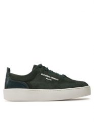 Emporio Armani Sneakersy X3X207 XR158 00571 Zielony. Zielone obuwie sportowe damskie Emporio Armani, ze skóry, bez zapięcia. Za 1,199.00 zł.