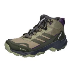 Damskie buty trekkingowe adidas Terrex Skychaser AX5 Mid. Zielone obuwie trekkingowe damskie Adidas, bez zapięcia. W wyprzedaży za 562.35 zł.