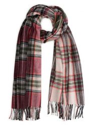 TRAVELIN' Szal w kolorze czerwono-beżowym rozmiar: onesize. Brązowe szaliki damskie Travelin', bez wzorów, z materiału. Za 121.99 zł.