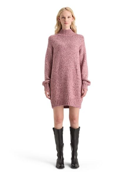 Scotch & Soda Sukienka dzianinowa w kolorze szaroróżowym rozmiar: M. Różowe sukienki damskie Scotch & Soda, bez wzorów, z dzianiny, bez ramiączek. Za 263.53 zł.