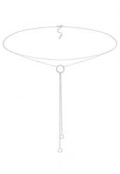 Elli Damski Choker Y-Chain Warstwowy Look Koło Geo w srebrze 925 Sterling Silver Naszyjniki 1 ct. Szare naszyjniki damskie Elli, srebrne. Za 293.99 zł.