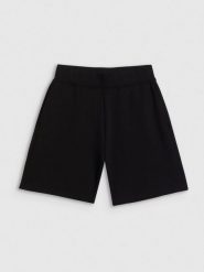 4F Spodenki dresowe damskie - czarne XL. Czarne szorty damskie 4F, bez wzorów, z dresówki. Za 129.99 zł.
