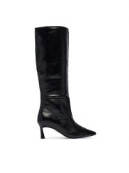 Steve Madden Botki Lavan 11003290 Czarny. Czarne botki damskie Steve Madden, ze skóry, bez obcasa, na szpilce, bez zapięcia. Za 859.99 zł.