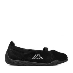 Baleriny Kappa. Czarne baleriny dziewczęce Kappa, bez wzorów, bez obcasa, bez zapięcia. Za 149.99 zł.