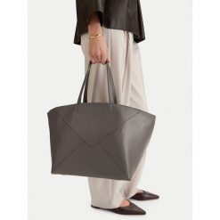 Torebka GINO ROSSI. Szare shopper bag Gino Rossi, bez wzorów, bez dodatków. Za 279.99 zł.