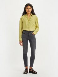 Levi´s Dżinsy "721" - Skinny fit - w kolorze antracytowym rozmiar: W25/L32. Czarne jeansy damskie z podwyższonym stanem. Za 140.53 zł.