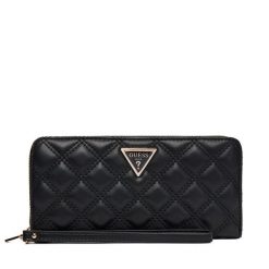 Portfel Guess. Czarne portfele damskie Guess, z aplikacjami. Za 219.99 zł.