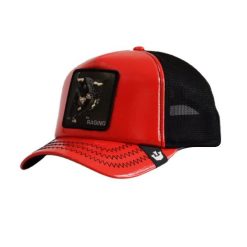 Czapka z daszkiem Goorin Bros. Pamplona Raging Trucker 101-1583-RED. Czerwone czapki z daszkiem damskie Goorin Bros, bez wzorów. Za 199.00 zł.