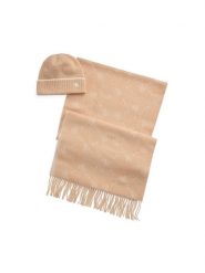 LAUREN RALPH LAUREN Szal 454960062004 Beżowy. Brązowe szaliki damskie Lauren Ralph Lauren, bez wzorów, z materiału. Za 699.99 zł.