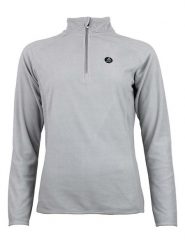 Peak Mountain Bluza polarowa "Afinor" w kolorze szarym rozmiar: L. Szare bluzy damskie Peak Mountain, l, z aplikacjami, z materiału, bez kaptura. Za 92.21 zł.