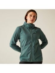 Dare 2b Kurtka softshellowa "Iced" w kolorze zielonym rozmiar: 34. Zielone kurtki sportowe damskie Dare 2b, bez wzorów, bez kaptura. Za 132.98 zł.