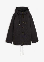 Ciepła parka. Zielone parki damskie bonprix, bez kaptura. Za 169.99 zł.