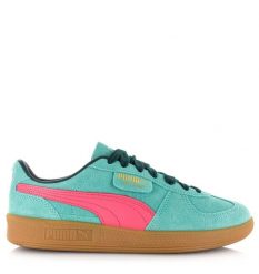 Tenisówki Puma Model Palermo Kolor Niebieski. Zielone trampki damskie Puma, bez wzorów, z materiału, bez zapięcia. Za 312.70 zł.