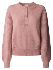Pepe Jeans Sweter "Nica" w kolorze jasnoróżowym rozmiar: L. Różowe swetry klasyczne damskie Pepe Jeans, l, z jeansu, bez kołnierzyka. Za 149.31 zł.