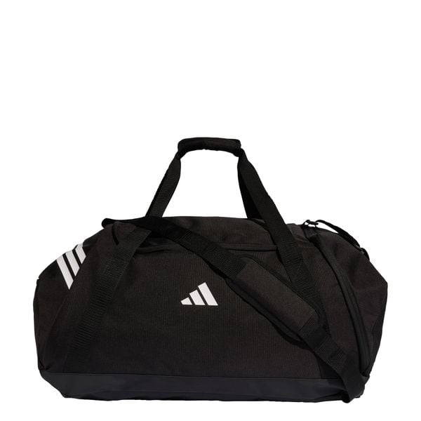 TORBA TIRO DUFFLE LARGE. Białe torby sportowe Adidas, bez wzorów, z materiału, duże. Za 199.00 zł.