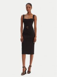 Versace Jeans Couture Sukienka koktajlowa 80HAO940 J0092 Czarny Slim Fit. Czarne sukienki damskie Versace Jeans Couture, bez wzorów, z jeansu, wizytowe, bez ramiączek. Za 1,839.00 zł.