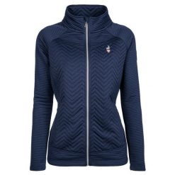 Bluza turystyczna polarowa damska AULP SIMIX trekkingowa na zamek. Niebieskie bluzy damskie Aulp, bez wzorów, z dzianiny, bez kaptura. Za 329.99 zł.
