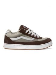 Vans Skórzane sneakersy "Skate Estazzo" w kolorze brązowo-beżowym rozmiar: 42. Brązowe obuwie sportowe damskie Vans, bez zapięcia. Za 149.66 zł.