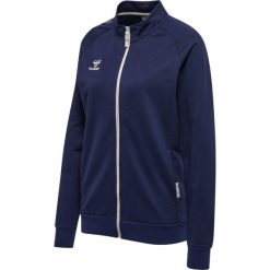 Damska bawełniana bluza dresowa zapinana na zamek Hummel Move Grid. Niebieskie bluzy damskie Hummel, bez wzorów, z bawełny, bez kaptura. Za 276.60 zł.