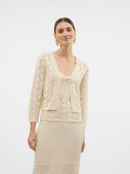 Vero Moda Kardigan w kolorze beżowym rozmiar: L. Brązowe kardigany damskie Vero Moda, l, bez wzorów. Za 92.21 zł.