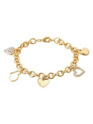 L'Atélier Précieux Pozłacana bransoletka z elementami ozdobnymi rozmiar: onesize. Żółte bransoletki damskie l'Atelier precieux, pozłacane. Za 347.99 zł.